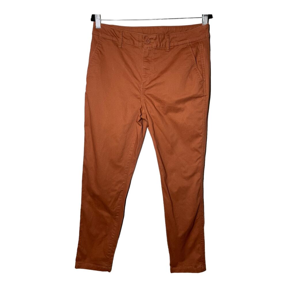 Eddie Bauer Rust Orange Chino Pants 8